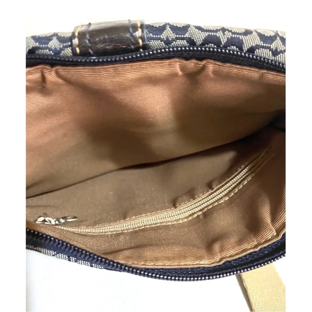 Coach vintage CC signature print canvas crossbody handbag